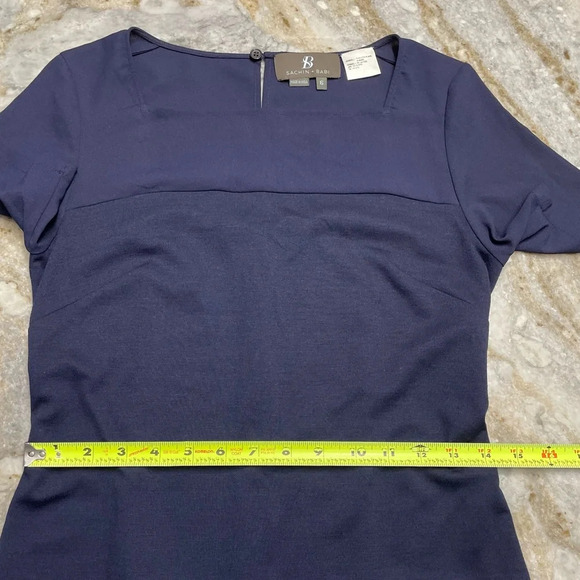 Sachin & Babi Leather Peplum Hem Mini Dress - Picture 6 of 11